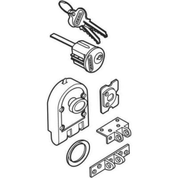 Deadbolt, Solid Bronze Alloy, Brushed Brass, Angle and Flat Strike, Single Cylinder - Super Arbor