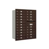 3700 Series 41 in. 11 Door High Unit Bronze Private Rear Loading Bronze 4C Horizontal Mailbox with 20 MB1 Doors - Super Arbor