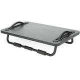 Black Metal Tilting Ergonomic Foot Rest with Smooth Surface and Adjustable Angles - Super Arbor