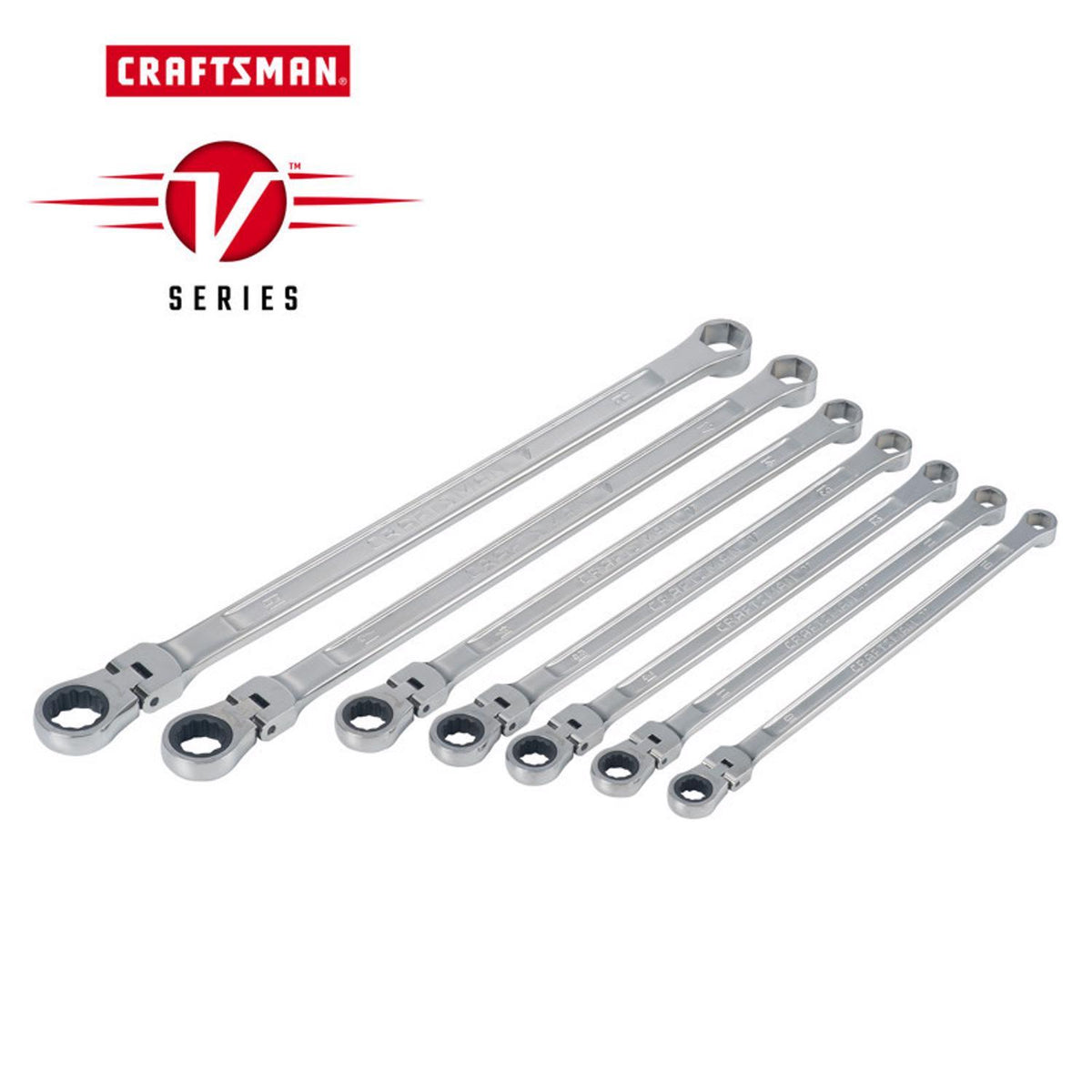 Craftsman V-Series Metric Extra Long Flex Head Box Wrench Set, 7-Piece