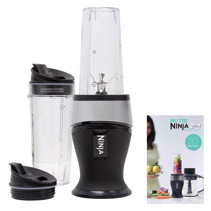 Fit 16 oz. Black Single Speed Single Serve Personal Blender