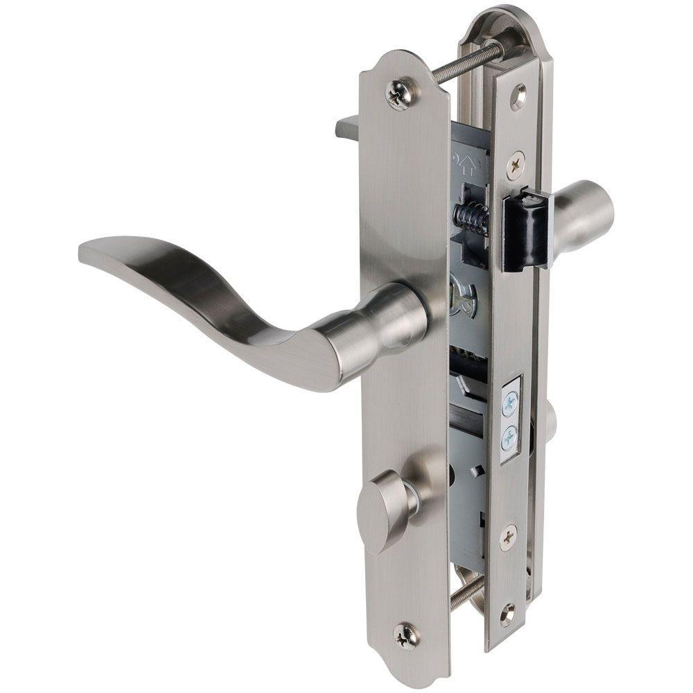 Satin Nickel Serenade Mortise Set Door Latch - Super Arbor