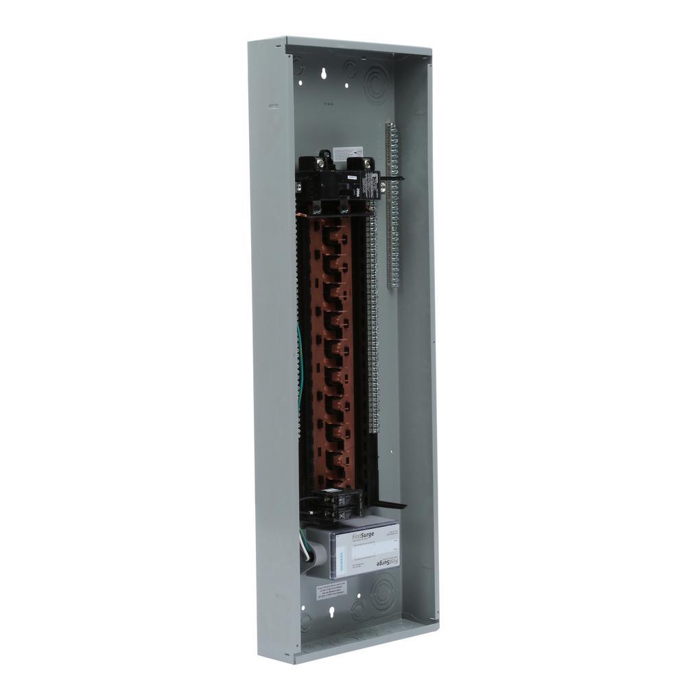 PL Series 200 Amp 40-Space 60-Circuit Main Breaker Load Center with 140kA FirstSurge Device Installed - Super Arbor
