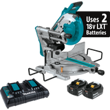Makita 18V X2 LXT (36V) Brushless Cordless 10 in. Dual‑Bevel Sliding Compound Miter Saw, Tool‑Only