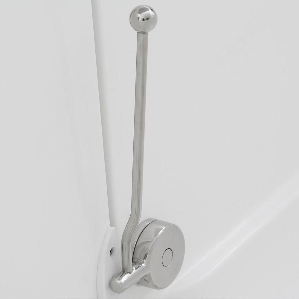 Builder's Choice 53 in. Left Drain Quick Fill Walk-In Soaking Bath Tub in White - Super Arbor