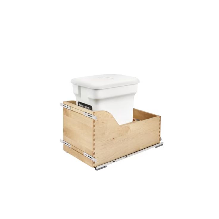 Rev-A-Shelf 24-Quart Plastic Soft Close Pull Out Trash Can