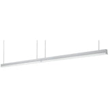 8 ft. (Two 4 ft.) 440-Watt Equivalent Integrated LED White Commercial Strip Light Fixture High Output 11000 Lumens 4000K