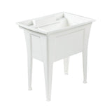 32 in. x 22 in. Polypropylene White Laundry Sink - Super Arbor