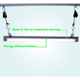 2 ft. T5 1-Bulb High Output 24-Watt Fluorescent Grow Light Fixture - Super Arbor