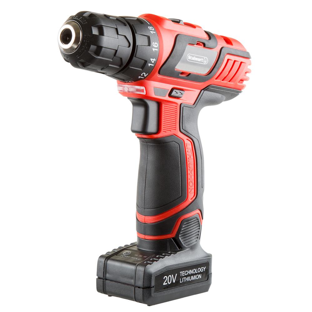 20-Volt Lithium Ion 3/8 in. Cordless Drill Set - Super Arbor