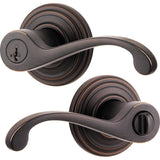 Commonwealth Venetian Bronze Keyed Entry Door Lever Featuring SmartKey - Super Arbor