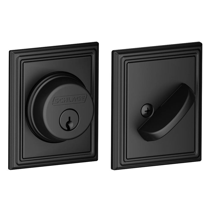 Addison Matte Black Single Cylinder Deadbolt - Super Arbor