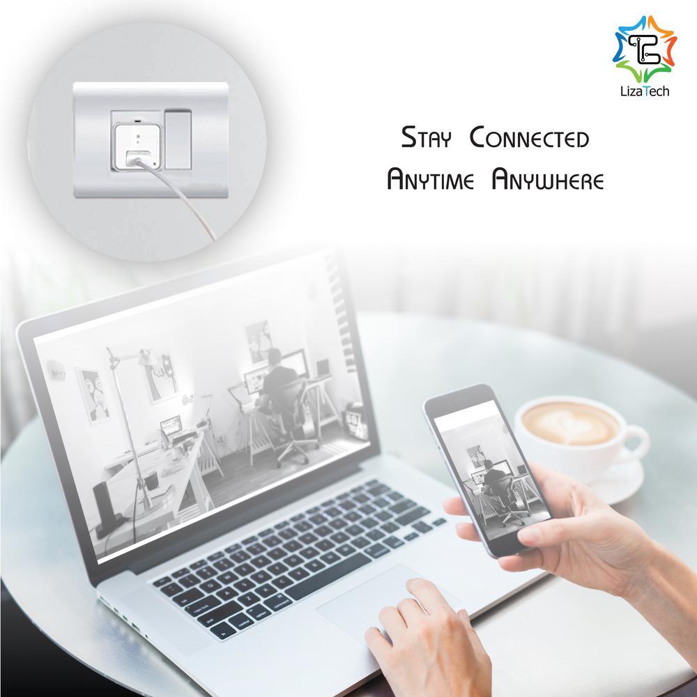 LizaCam USB Wall Plug with Hidden IP Camera - Super Arbor