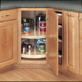 Rev-A-Shelf 2-Tier Wood Full Circle Cabinet Lazy Susan, 28 in Diameter
