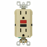 15 Amp Self-Test SmartlockPro Slim Duplex GFCI Outlet, White - Super Arbor