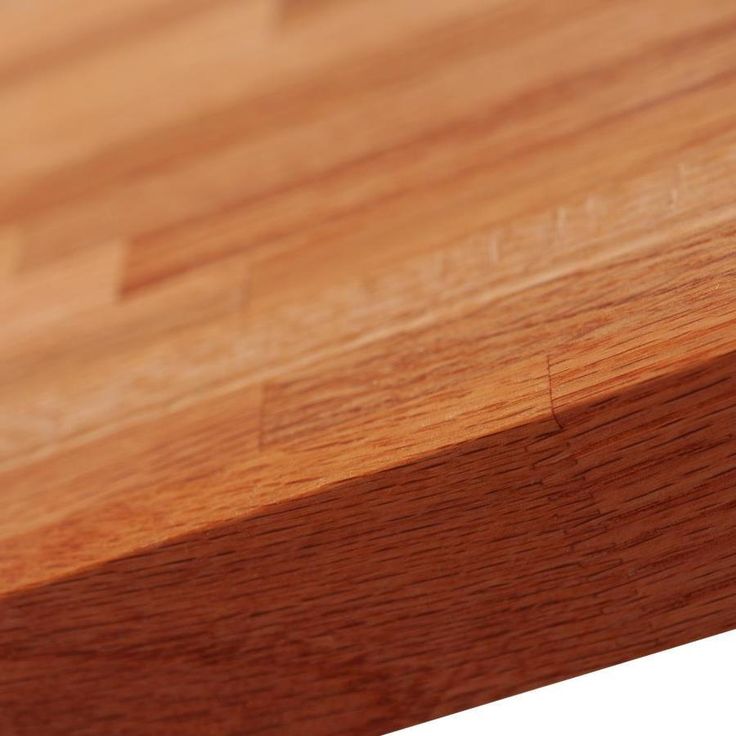 Sparrow Peak Red Oak 10-ft Natural Straight Butcher Block Oak Kitchen Countertop