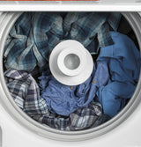 GE 4.5 cu. ft. High-Efficiency White Top Load Washing Machine with Stainless Steel Basket, GTW465ASNWW