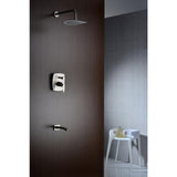 Tempo Series 1-Handle 1-Spray Tub and Shower Faucet in Brushed Nickel (Valve Included) - Super Arbor