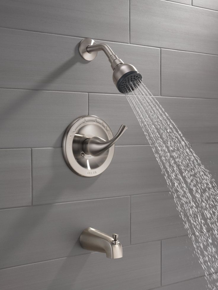 Delta Foundations Brushed Nickel 1-Handle Bathtub and Shower Faucet with Valve