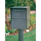 Oasis Classic Locking Post Mount Parcel Mailbox with High Security Reinforced Lock - Super Arbor