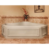 Montgomery 60 in. Acrylic Corner Drop-In Air Bath Bathtub in White - Super Arbor