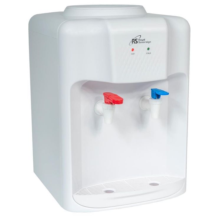 Hot and Cold Tabletop Water Dispenser in White