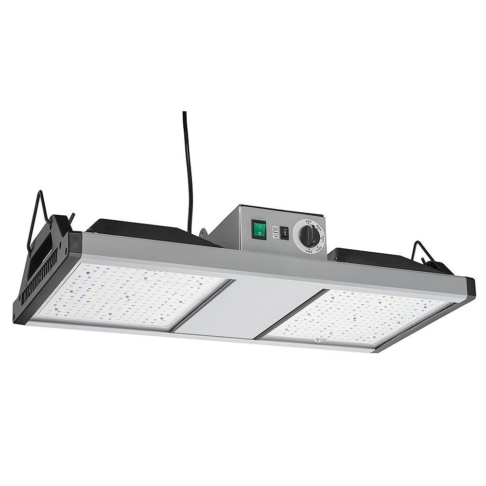 GrowElite Brushed Nickel Integrated LED 500-Watt High Output Indoor Grow Light Daylight 1000-Watt HID Replacement - Super Arbor