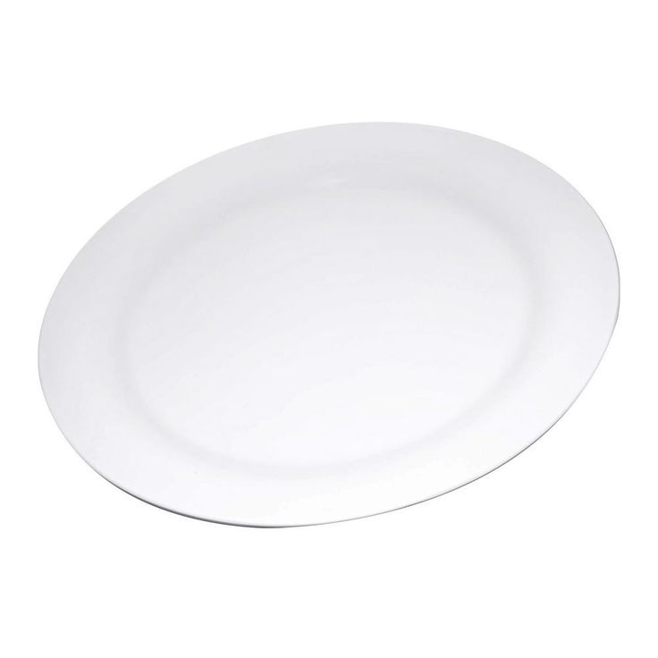 Durus 9 in. White Melamine Narrow Rim Dinner Plate (24-Pack)