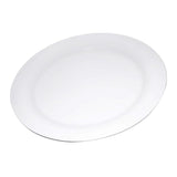 Durus 9 in. White Melamine Narrow Rim Dinner Plate (24-Pack)