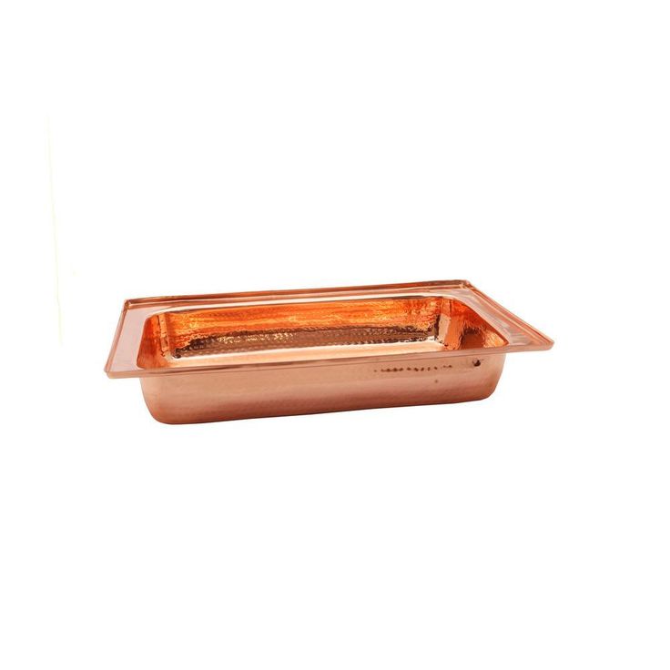 8 qt. 23 in. x 13 in. x 19 in. Rectangular Decor Copper over Stainless Steel Chafing Dish