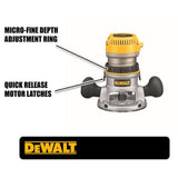12 Amp Corded 2-1/4 Horsepower Electronic Variable Speed Fixed Base Router with Soft Start - Super Arbor