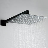 1-spray 10 in. High PressureDual Shower Head and Handheld Shower Head in Matte Black