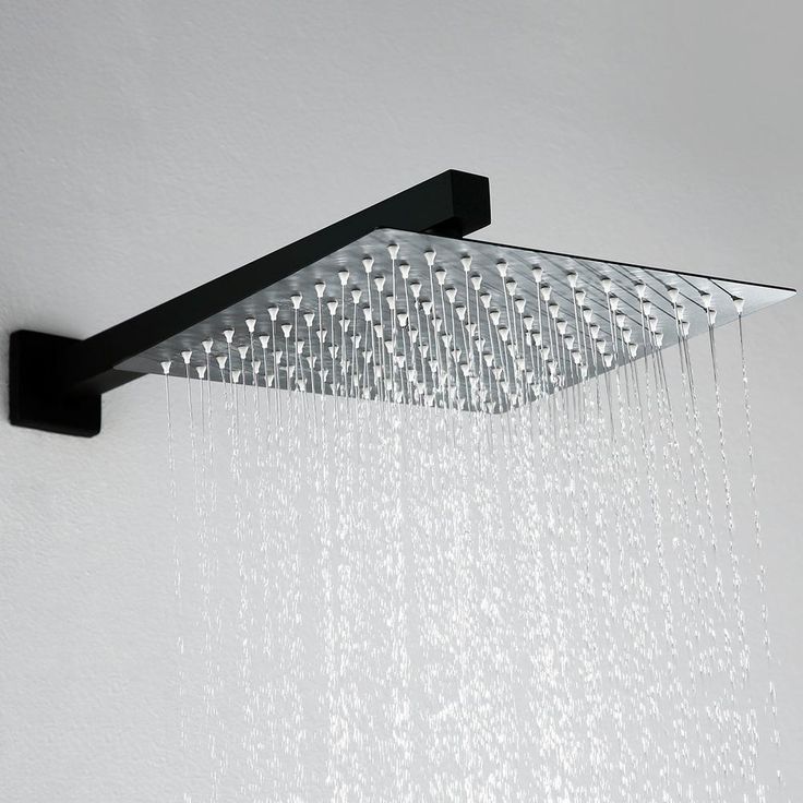1-spray 10 in. High PressureDual Shower Head and Handheld Shower Head in Matte Black