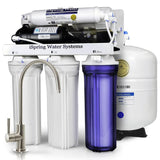 5-Stage 100 GPD Reverse Osmosis Water Filtration System with Booster Pump 3.2 Gallon Tank and Brushed Nickel Faucet