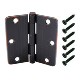 3-1/2 in. Chrome Square Corner Door Hinge - Super Arbor
