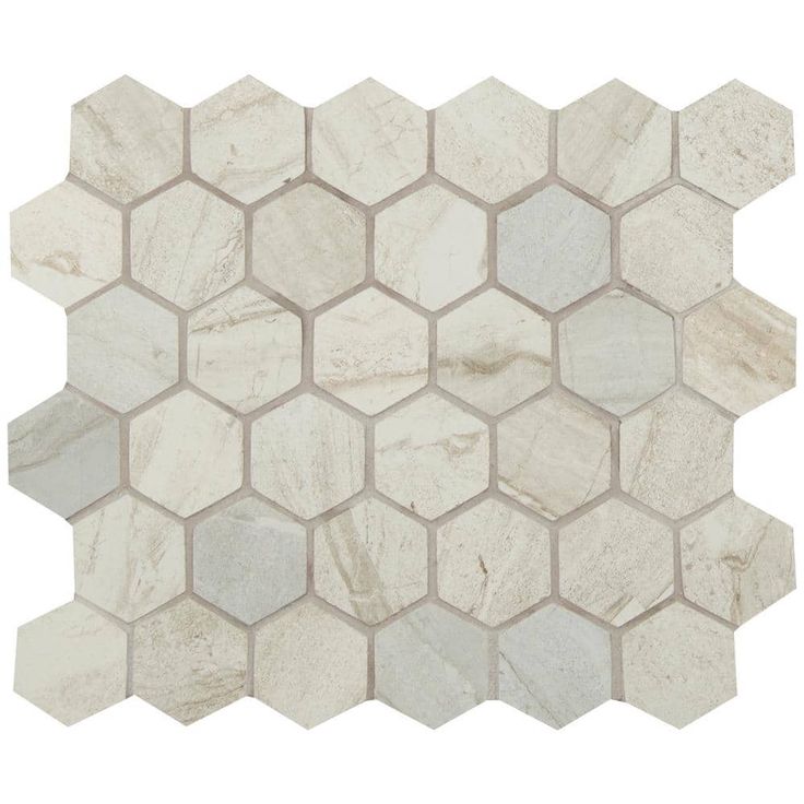 Vigo Gris Hexagon 12 in. x 12 in. Matte Ceramic Floor and Wall Tile (8 sq. ft./Case)