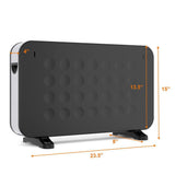 1500-Watt 12-Hour Timer LED Remote Control Portable Oscillating PTC Ceramic Space Heater - Super Arbor