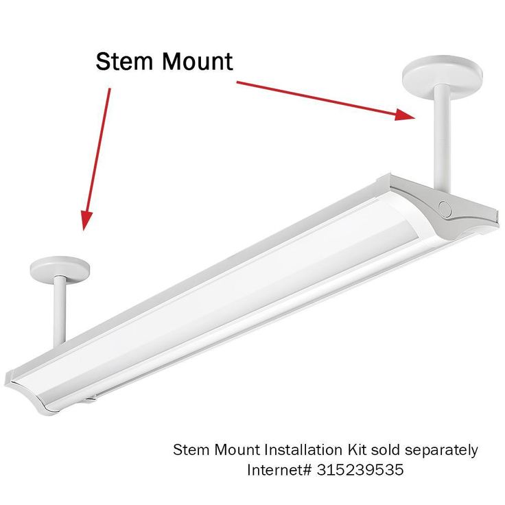 4 ft. 4000 Lumens Indirect Integrated LED White Wraparound Light with Uplight Downlight Feature 4000K (4-Pack)