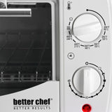 700-Watt 4-Slice White Toaster Oven Broiler