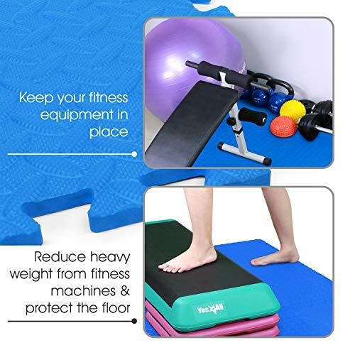 Interlocking Exercise Mat - Blue - 6pc