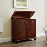 Lydia 14.13 in. Lift-Top Hamper in Espresso - Super Arbor