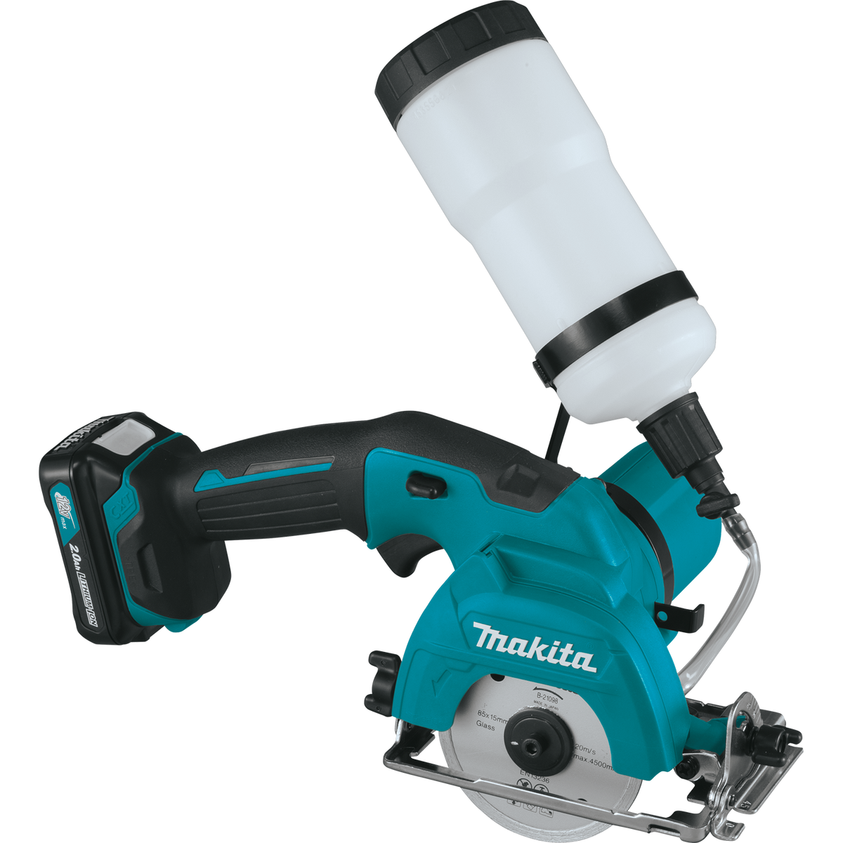 Makita 12V max CXT Lithium‑Ion Cordless 3-3/8 in. Tile/Glass Saw Kit (CC02R1)