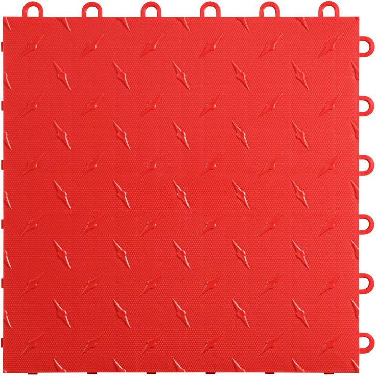 Swisstrax 12 in. W x 12 in. L Jet Black Diamondtrax Home Modular Polypropylene Flooring (50-Tile/Pack) (50 sq. ft.)