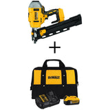 20-Volt MAX XR Lithium-Ion Cordless Brushless 2-Speed 21¬∞ Plastic Collated Framing Nailer with 4Ah Battery and Charger - Super Arbor