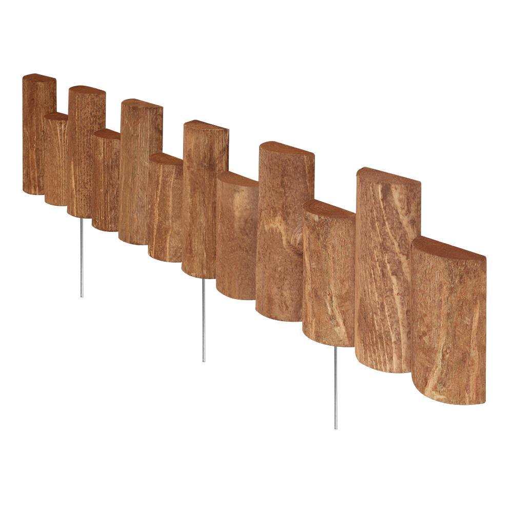 3 ft. Wooden Half-Log Edging - Super Arbor