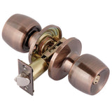 Malaga Keyed Entry Door Knob Lock Set in Satin Stainless Steel - Super Arbor