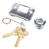 Satin Chrome Single Cylinder Deadbolt with Bell Entry Door Knob Combo Pack - Super Arbor