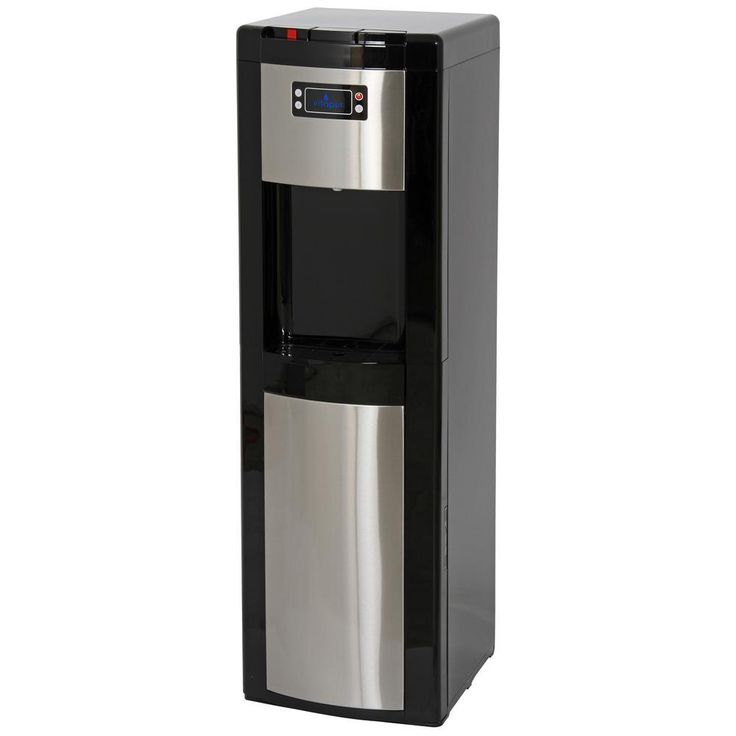 3-5 Gal. ENERGY STAR Hot/Room/Cold Temperature Bottom Load Water Cooler Dispenser with Kettle Feature in Black/Stainless