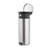 Style Selections 30-Liter Stainless Steel Steel Commercial Trash Can with Lid