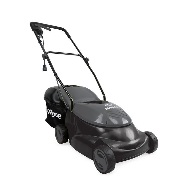 Sun Joe 14 in. 12 Amp Electric Walk Behind Push Lawn Mower, Black